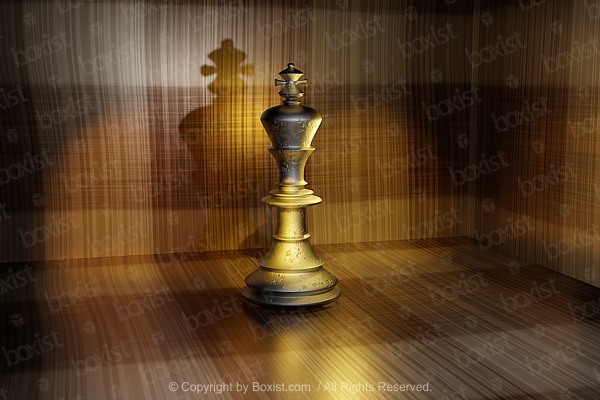 Metal Chess King Piece