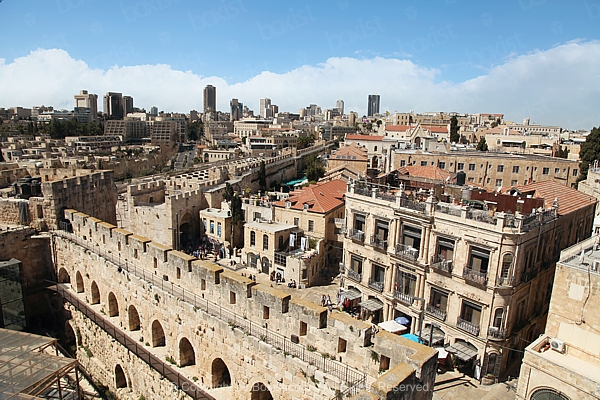 View Over Jaffa Gate And West Jerusalem