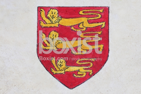 Painting of Richard the Lionheart Shield Seal