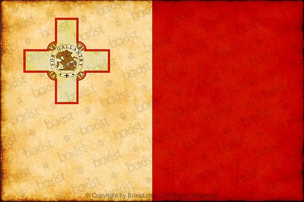 Grunge Design of Malta Flag
