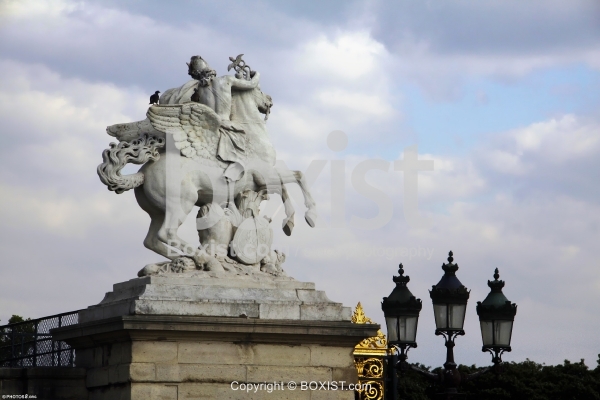 Winged Horse Statue at Place de la Concorde