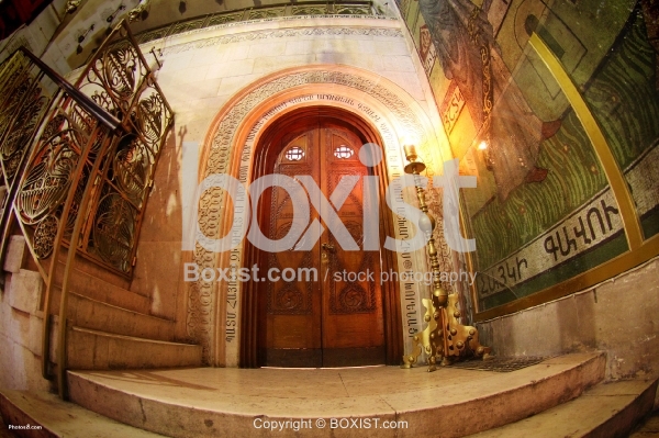Armenian Shrine Entrance Holy Sepulchre