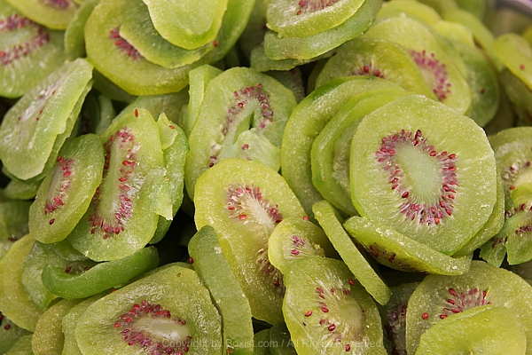 Natural Dried Green Kiwi Slices