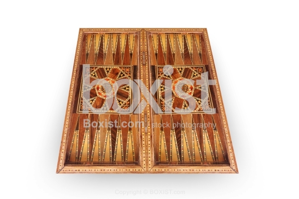 Elegant Arabian Backgammon Mosaic Box