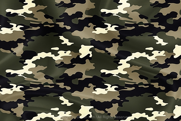 Army Camouflage Silk Texture