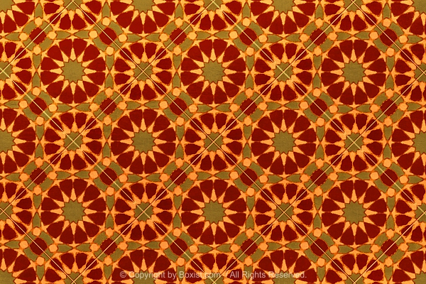 Abstract Background Of Glazed Decorative Ceramic Tiles
