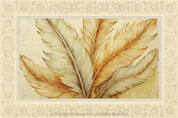 Watercolor Painting Of Delicate Feathers