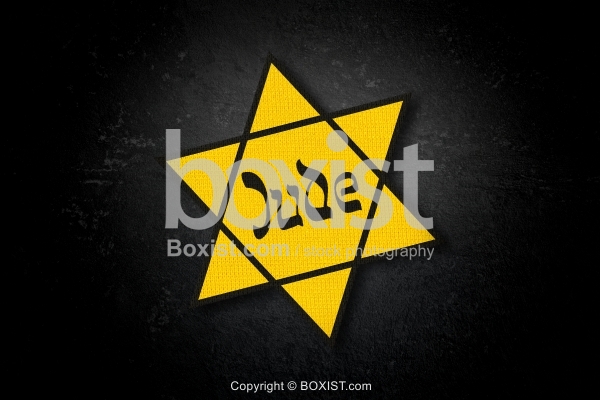Jude Yellow Nazi Badge of Jewish Star of David