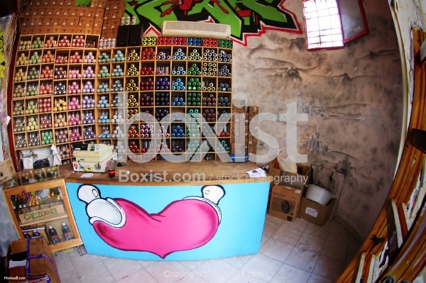 Inside Graffiti Shop