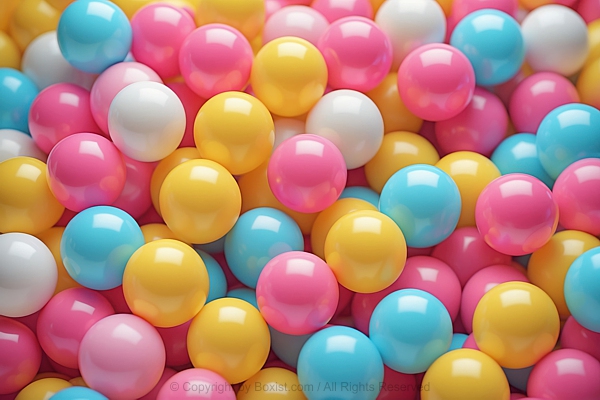 Colorful Plastic Little Balls Pile