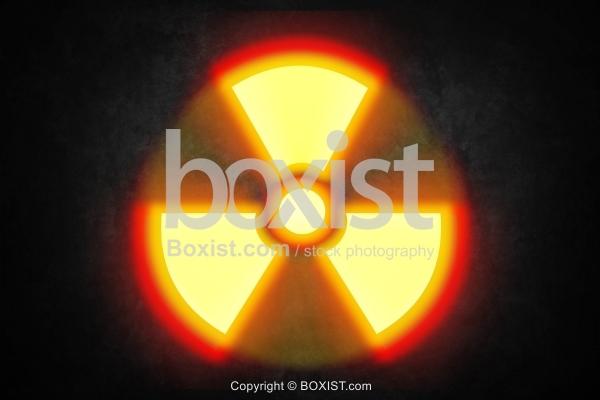 Lighted Radioactive Sign