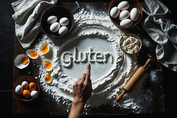 Rustic Gluten Bread Baking With Wheat
