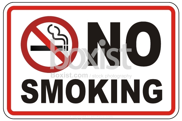 No Smoking Caution Sign