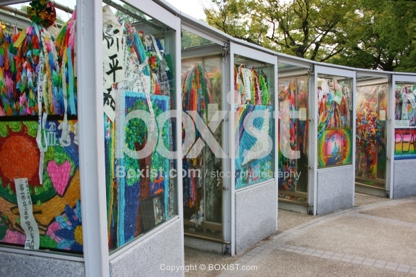 Origami Crane Chains at Hiroshima Peace Park