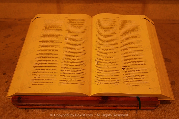 Open Book Of Bible In German Language
