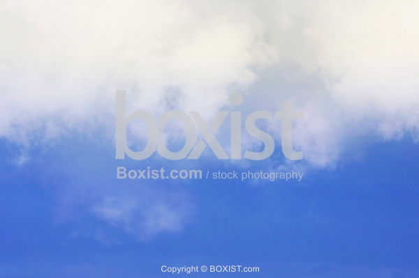 Half Cloudy Blue Sky