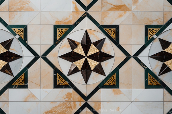 Marble Wall Tiles Geometric Seamless Patterns Texture