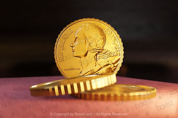 Twenty French Centimes Coin