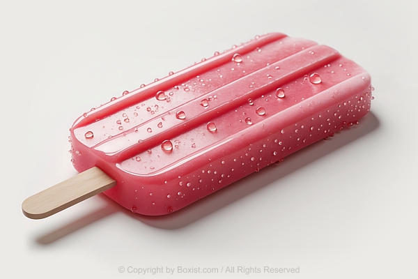 Pink Ice Cream Frozen Popsicle