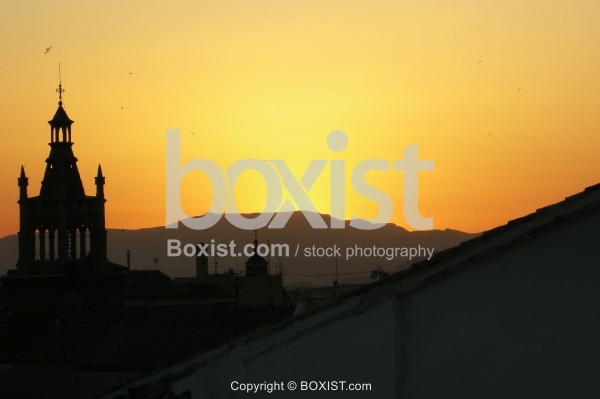 Sunset over Granada Spain