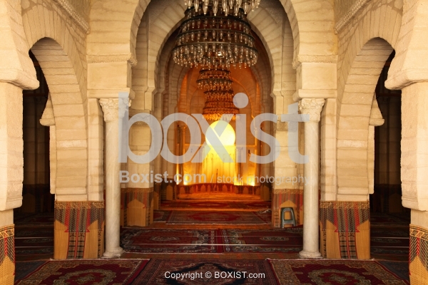 Inside the Grand Mosque of Sousse