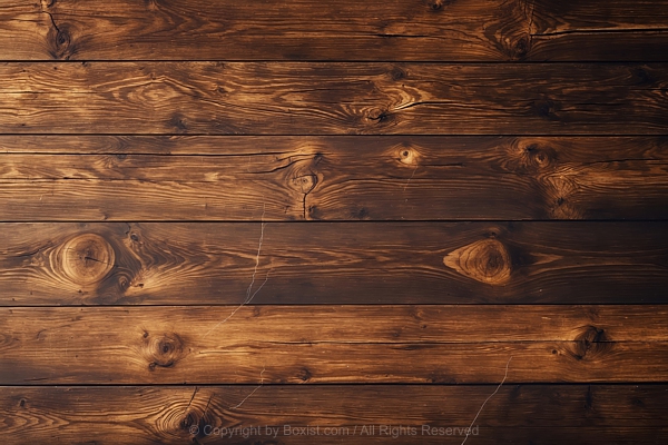 Brown Wooden Planks Background With Grains