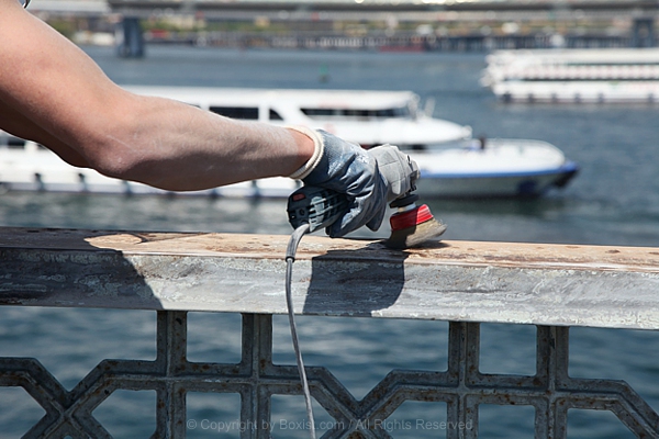 Working On Metal With Peeling Disc