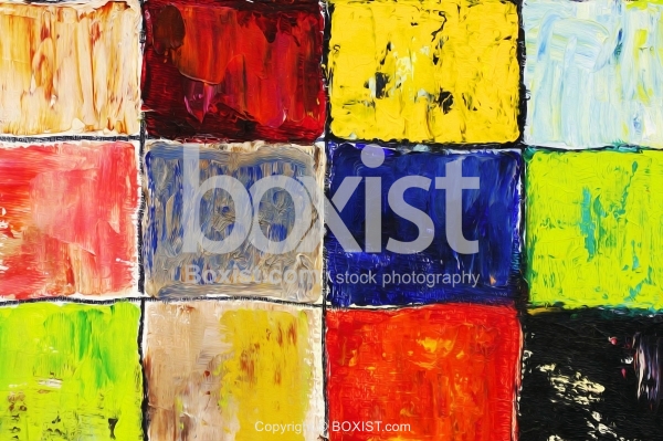 Rectangles Paints on Canvas