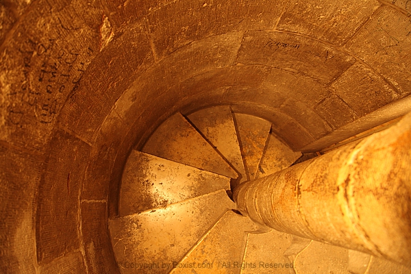 Stairs Inside The Bell Tower Of Lutheran Church Of The Redeemer In Jerusalem