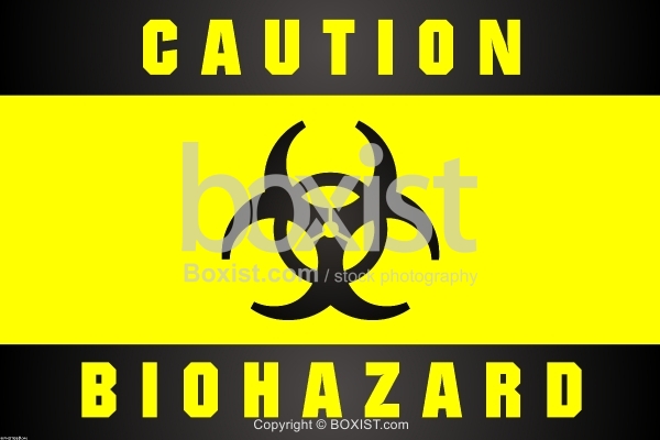 Caution Biohazard Sign