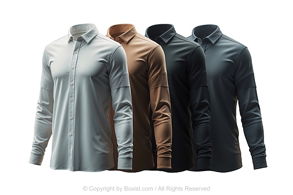 Men Long Sleeve Shirts Mockup