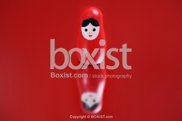 Small Red Russian Matryoshka