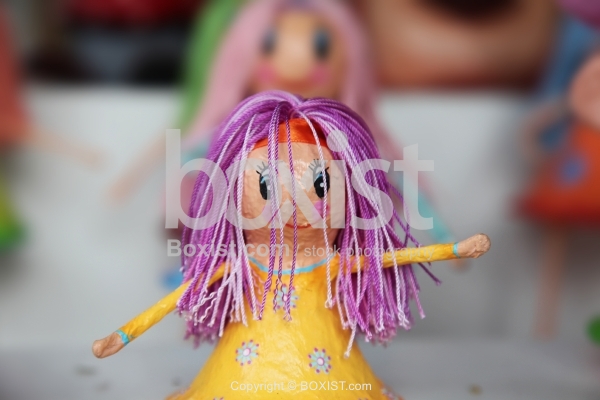 Girl With Pink Hair Toy