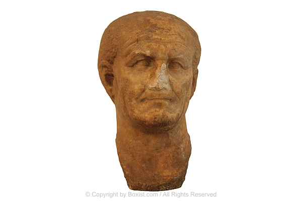 Head Bust Of The Roman Emperor Vespasian 1st Century