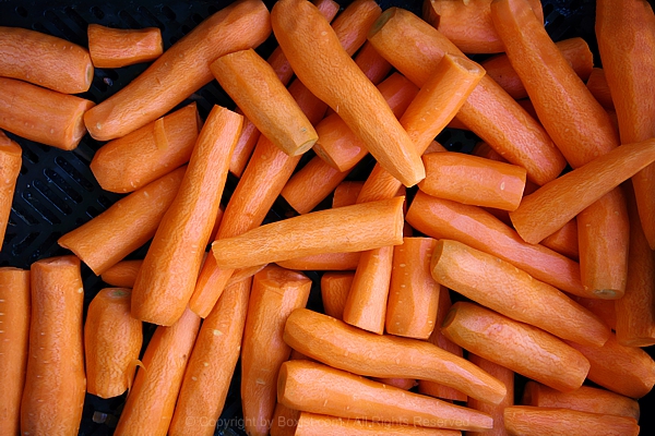 Bunch Of Peeled Carrots