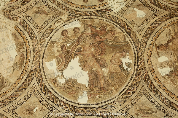Mosaic Medallion Depicting Achilles In Skyros