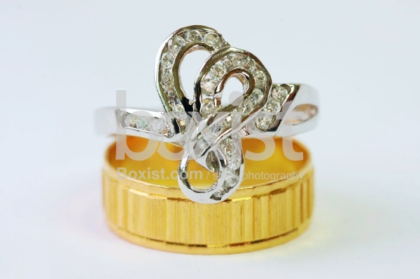 Silver and Gold Wedding Ring