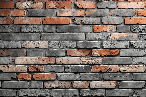 Brick Wall Warm Terracotta To Weathered Gray Tones Texture