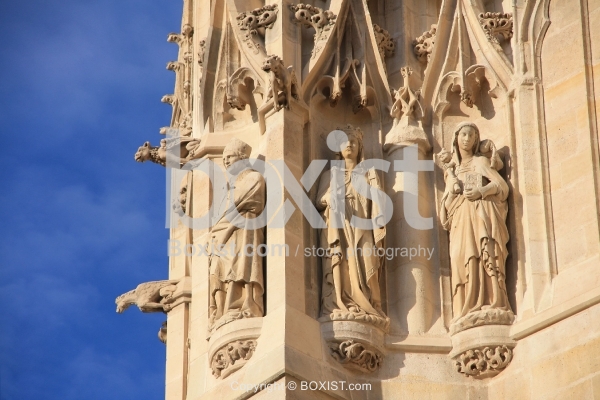 Sculptures of Cathedral In Paris