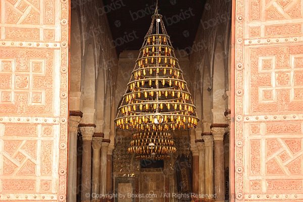 Entrance To the Prayer Room Of The Great Mosque Of Kairouan