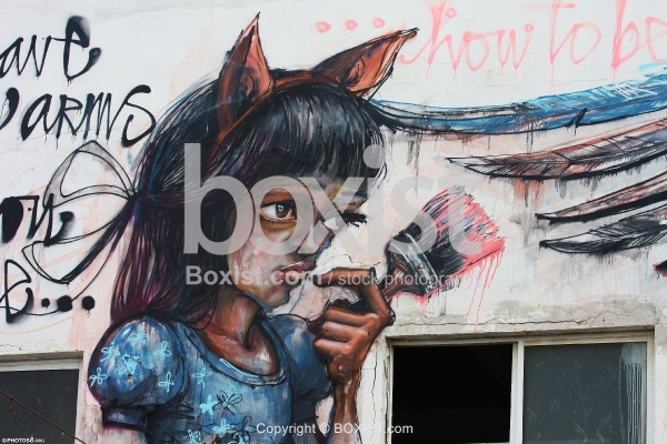 Artist Young Girl Graffiti