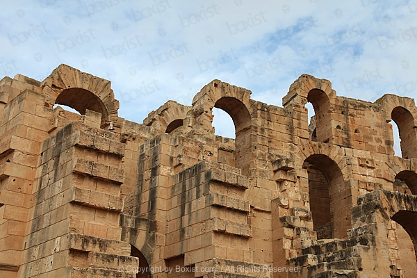Architecture Ruins Of El Jem Amphitheatre