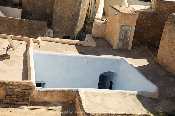 Old Traditional House Roof In Kairouan Old City