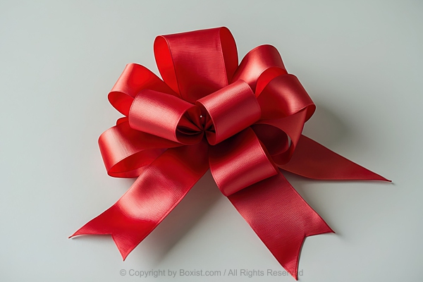 Elegant Red Bow Ribbon