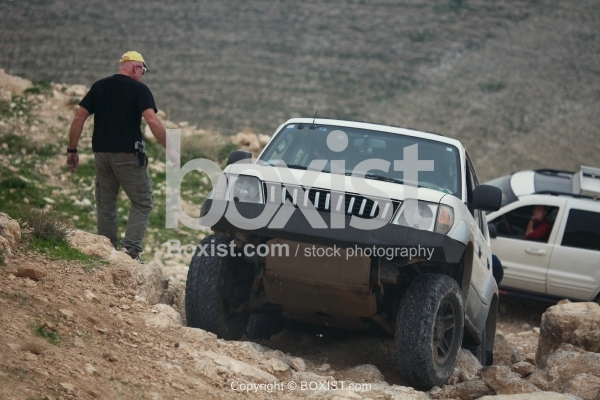 Car on Top of Steep Hill