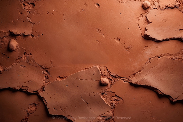 Cracked Clay Terracotta Background