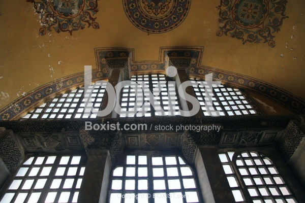 Interior Wooden Windows of Hagia Sophia