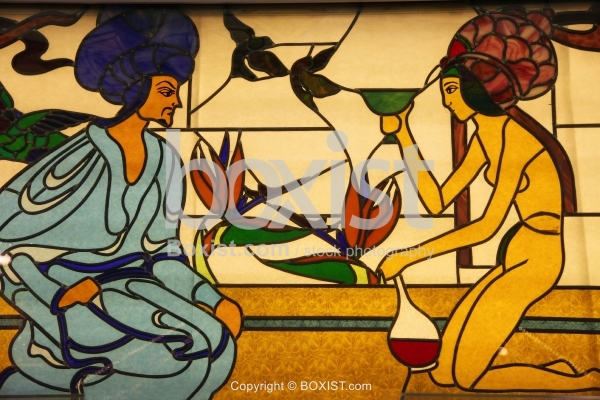 Natural Medicines Maker Stained Glass Painting