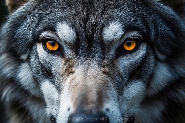 Wolf With Piercing Eyes