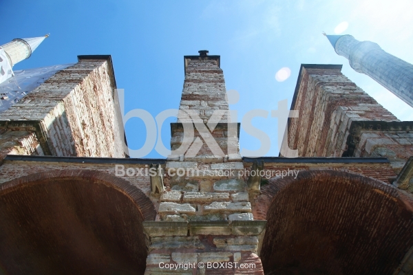 Walls and Minarets of Hagia Sophia
